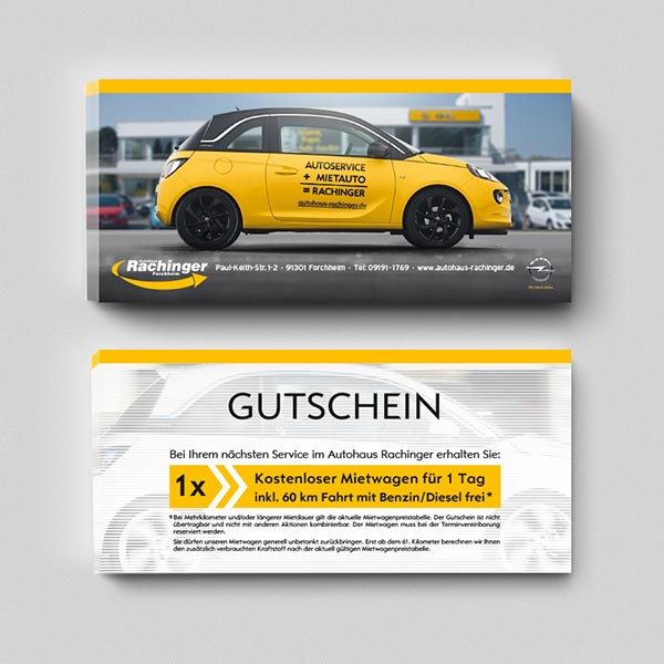 Autohaus Rachinger Gutscheinkarte