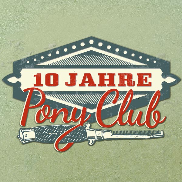 Grafiker Olli Lotz aus Forchheim, Geschäftsausstattung Pony Club, Apothekenstraße in Forchheim
